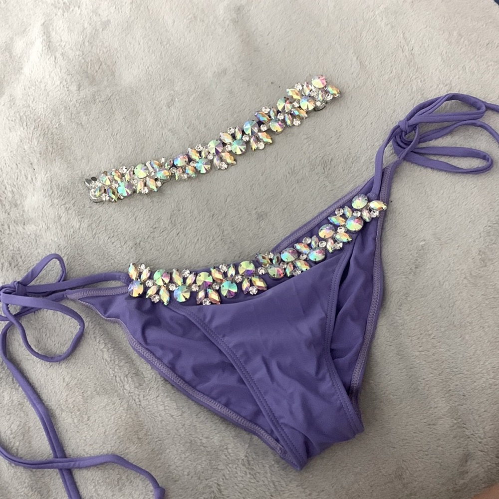 Purple bathing suit